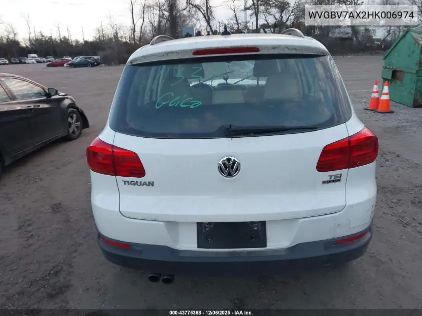 WVGBV7AX2HK006974 2017 Volkswagen Tiguan 2.0T/2.0T S
