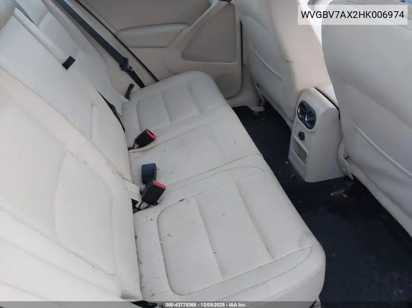 WVGBV7AX2HK006974 2017 Volkswagen Tiguan 2.0T/2.0T S