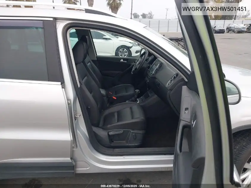 WVGRV7AX3HW501451 2017 Volkswagen Tiguan 2.0T Wolfsburg Edition