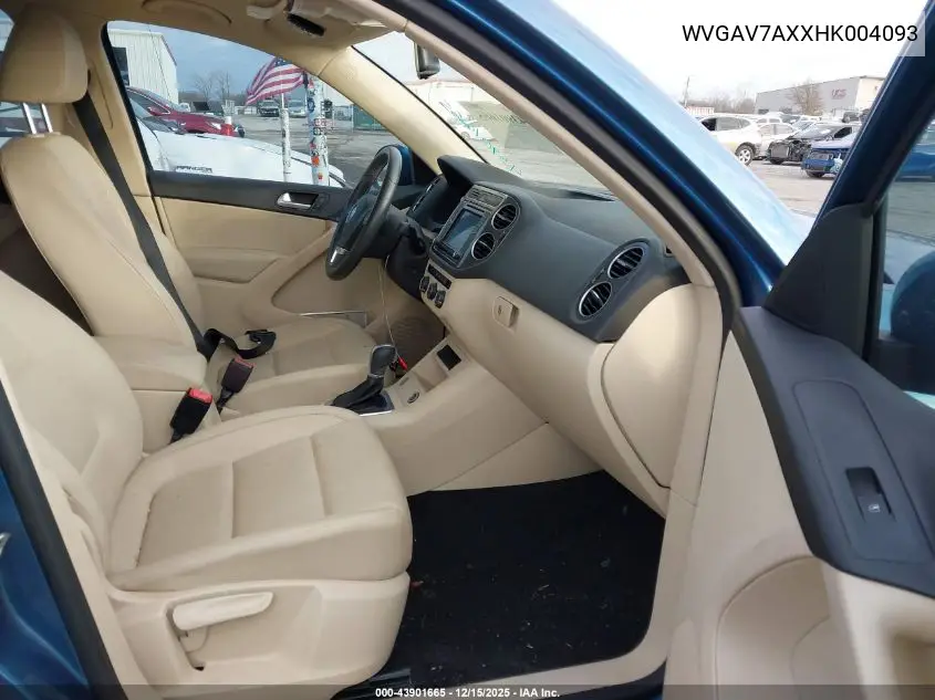 WVGAV7AXXHK004093 2017 Volkswagen Tiguan 2.0T S
