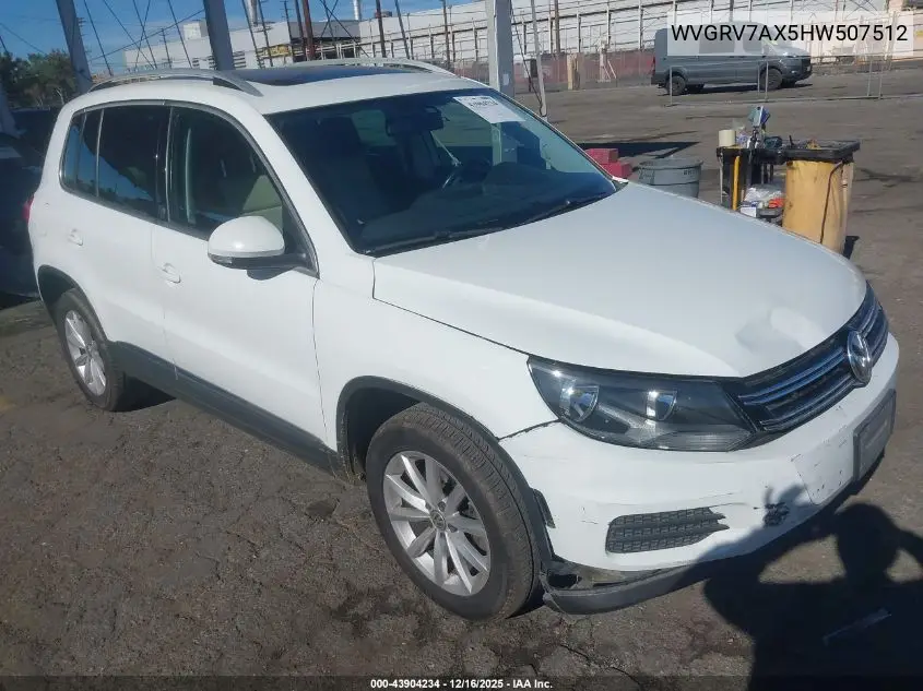 WVGRV7AX5HW507512 2017 Volkswagen Tiguan 2.0T Wolfsburg Edition