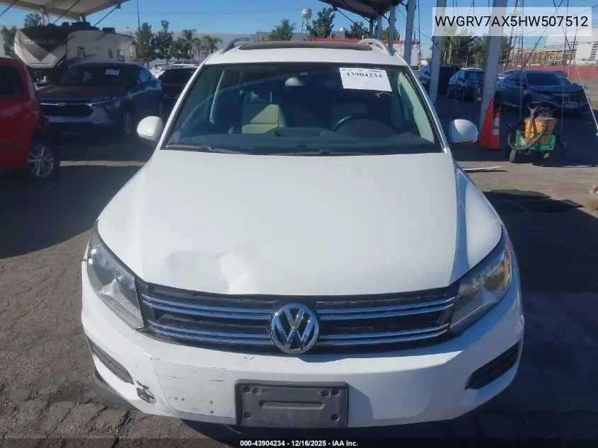 WVGRV7AX5HW507512 2017 Volkswagen Tiguan 2.0T Wolfsburg Edition