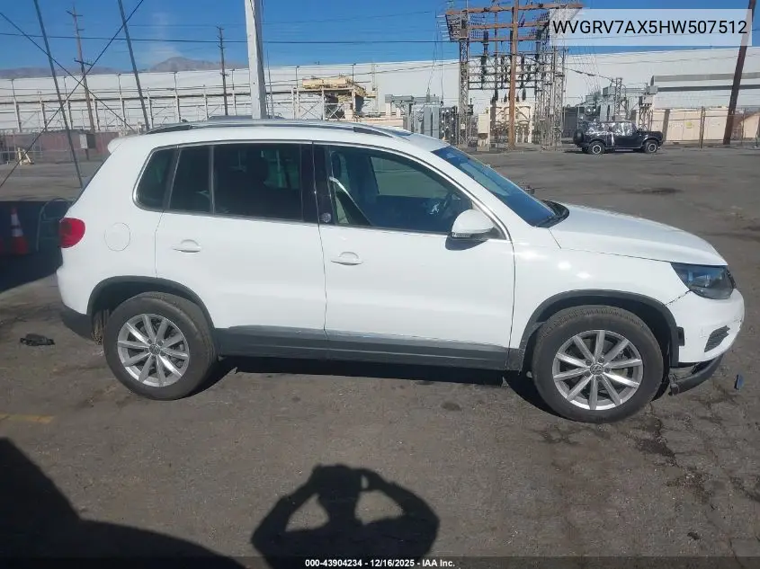 WVGRV7AX5HW507512 2017 Volkswagen Tiguan 2.0T Wolfsburg Edition