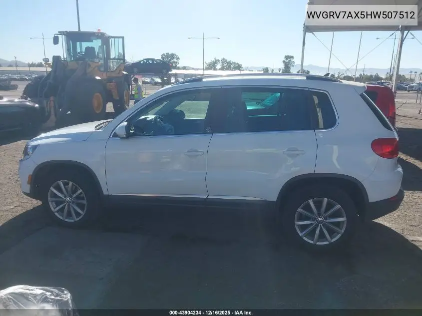 WVGRV7AX5HW507512 2017 Volkswagen Tiguan 2.0T Wolfsburg Edition
