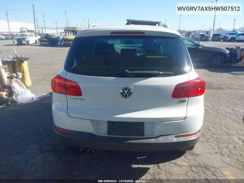 WVGRV7AX5HW507512 2017 Volkswagen Tiguan 2.0T Wolfsburg Edition