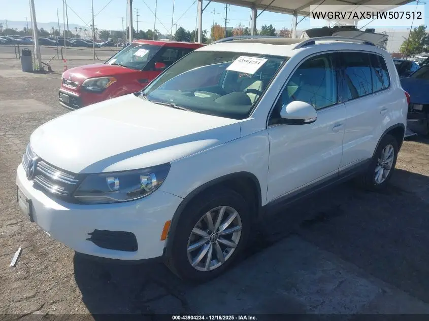 WVGRV7AX5HW507512 2017 Volkswagen Tiguan 2.0T Wolfsburg Edition