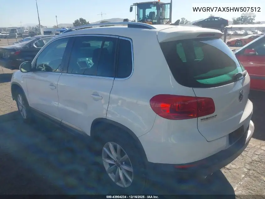 WVGRV7AX5HW507512 2017 Volkswagen Tiguan 2.0T Wolfsburg Edition