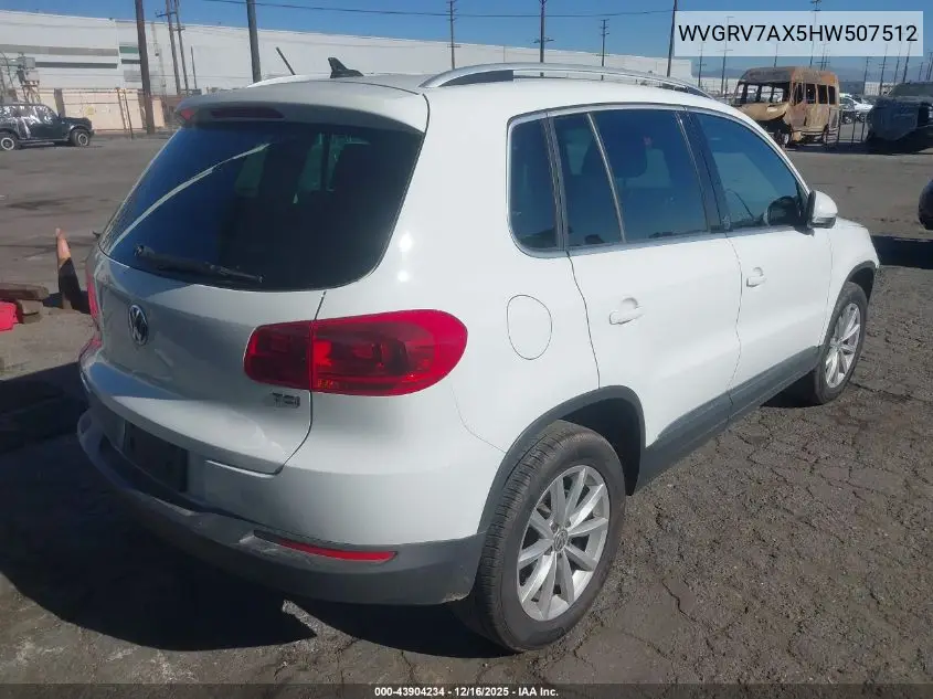 WVGRV7AX5HW507512 2017 Volkswagen Tiguan 2.0T Wolfsburg Edition