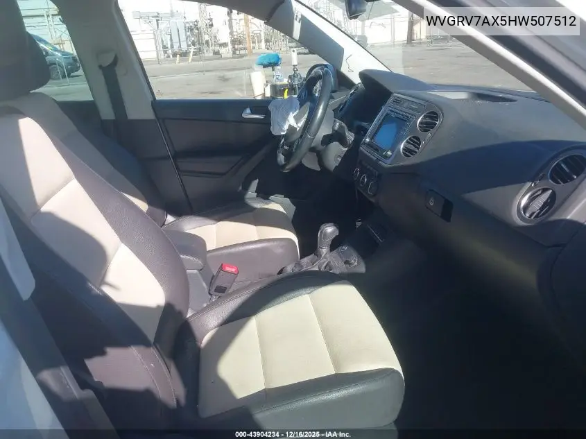 WVGRV7AX5HW507512 2017 Volkswagen Tiguan 2.0T Wolfsburg Edition