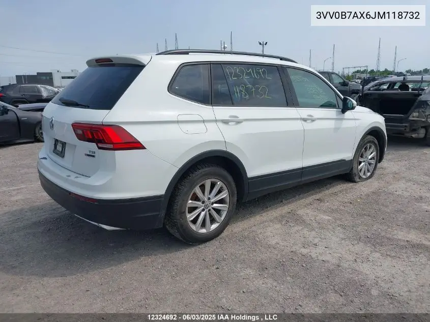 3VV0B7AX6JM118732 2018 Volkswagen Tiguan
