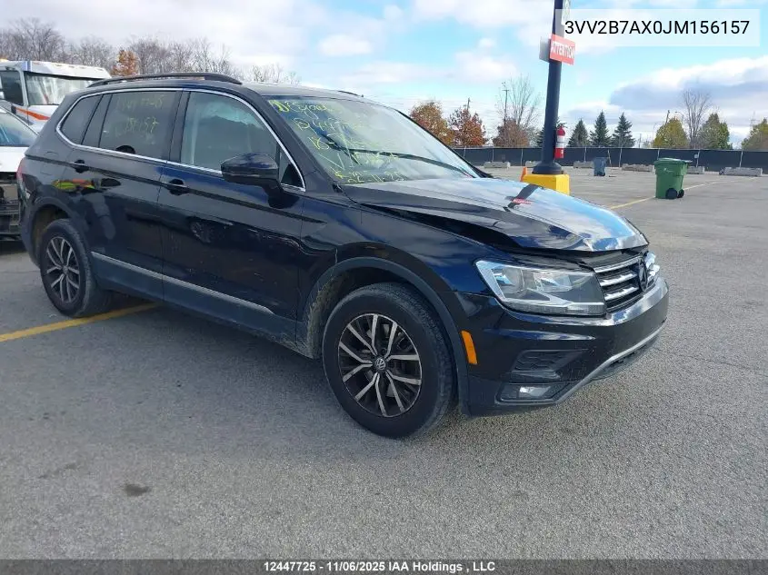 3VV2B7AX0JM156157 2018 Volkswagen Tiguan Se/Sel