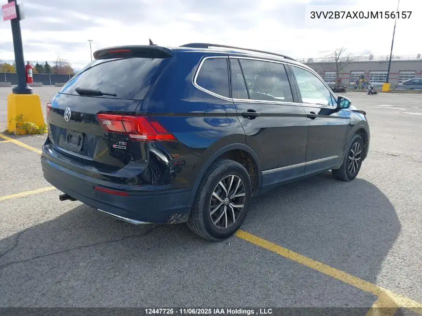 3VV2B7AX0JM156157 2018 Volkswagen Tiguan Se/Sel