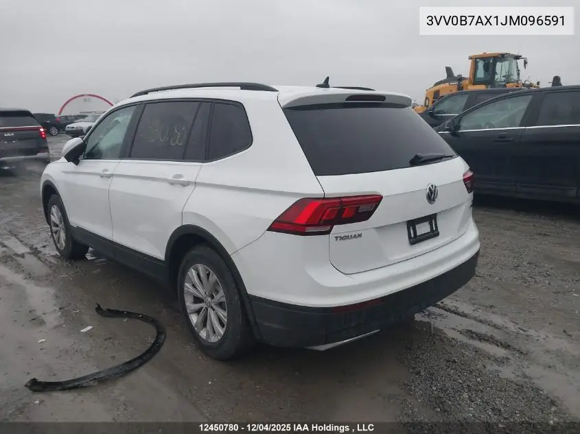 3VV0B7AX1JM096591 2018 Volkswagen Tiguan S
