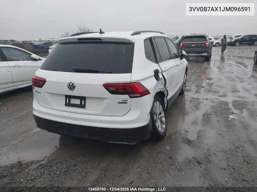 3VV0B7AX1JM096591 2018 Volkswagen Tiguan S
