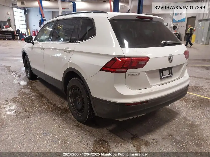 3VV0B7AX6JM017299 2018 Volkswagen Tiguan 2.0 Tsi