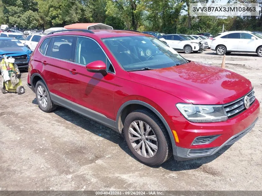 3VV3B7AX3JM108463 2018 Volkswagen Tiguan 2.0T Se/2.0T Sel