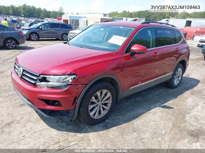 3VV3B7AX3JM108463 2018 Volkswagen Tiguan 2.0T Se/2.0T Sel