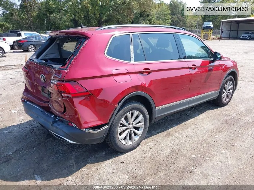 3VV3B7AX3JM108463 2018 Volkswagen Tiguan 2.0T Se/2.0T Sel