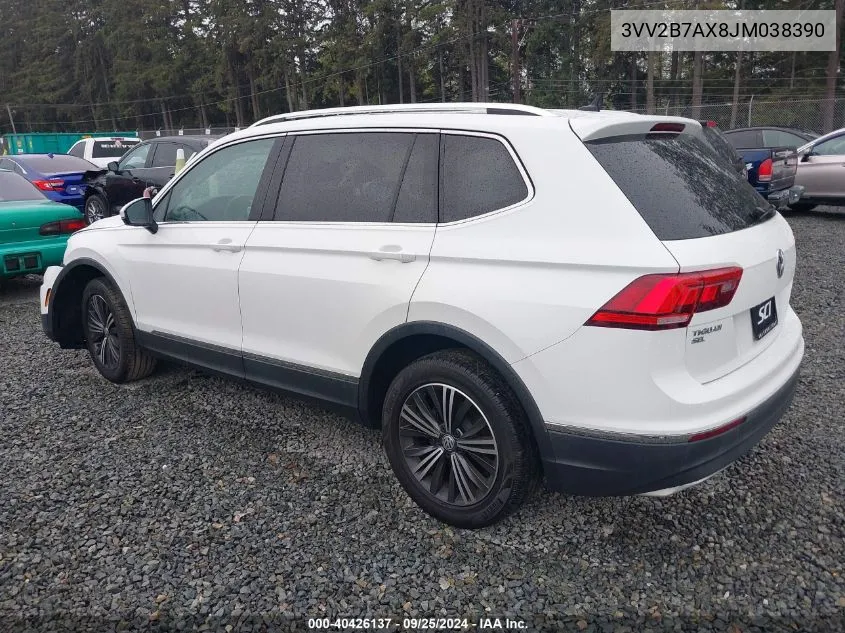 3VV2B7AX8JM038390 2018 Volkswagen Tiguan 2.0T Se/2.0T Sel