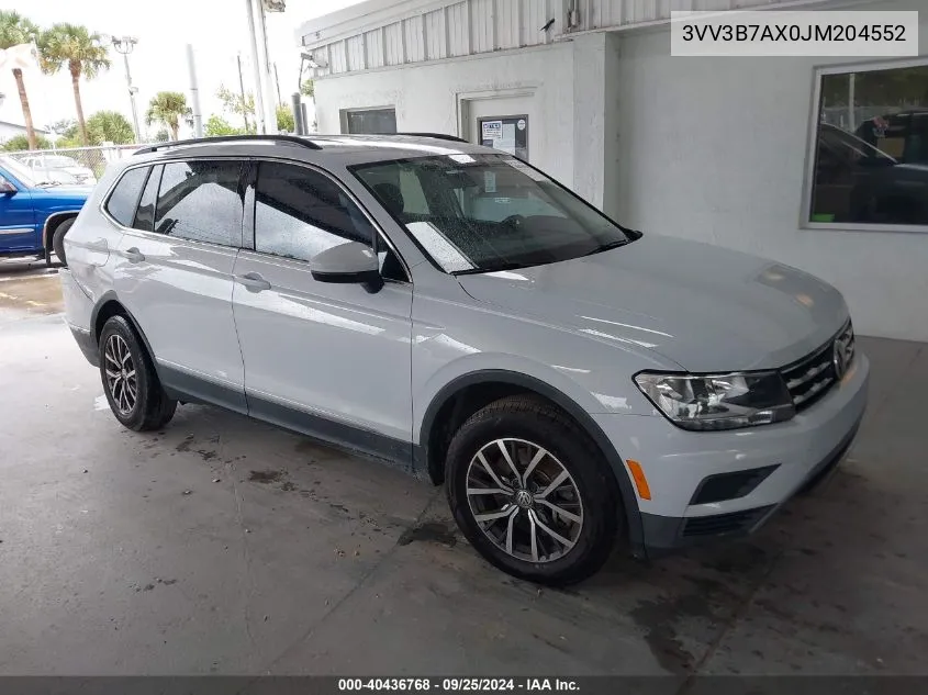 3VV3B7AX0JM204552 2018 Volkswagen Tiguan 2.0T Se/2.0T Sel