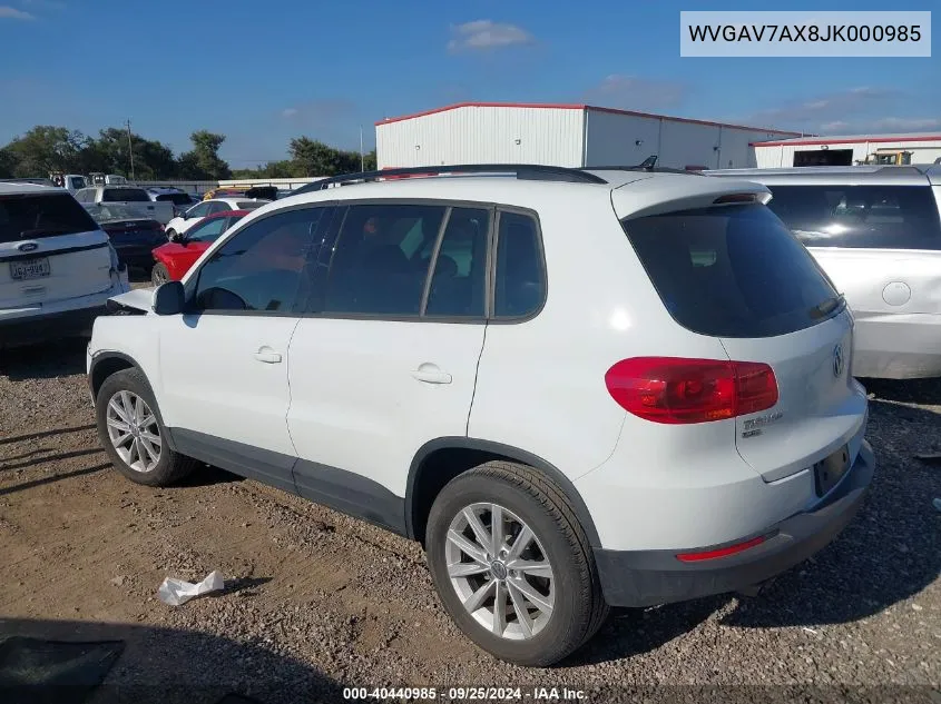 WVGAV7AX8JK000985 2018 Volkswagen Tiguan Limited 2.0T