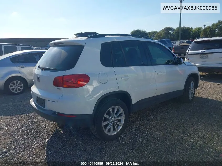 WVGAV7AX8JK000985 2018 Volkswagen Tiguan Limited 2.0T