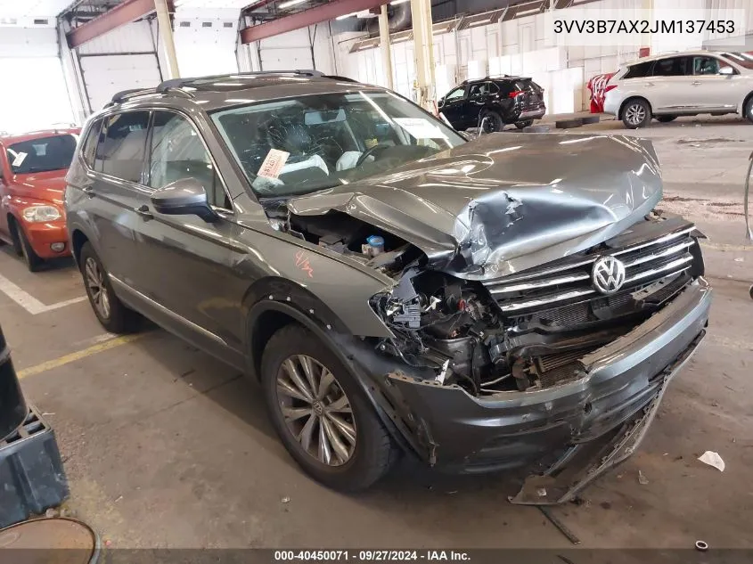 3VV3B7AX2JM137453 2018 Volkswagen Tiguan 2.0T Se/2.0T Sel