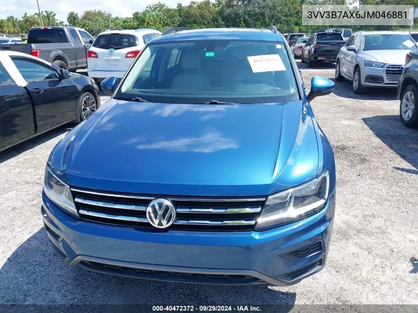 3VV3B7AX6JM046881 2018 Volkswagen Tiguan Se/Sel