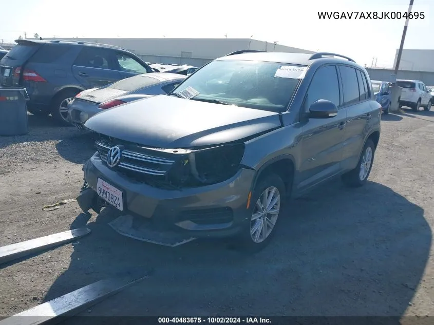 WVGAV7AX8JK004695 2018 Volkswagen Tiguan Limited 2.0T