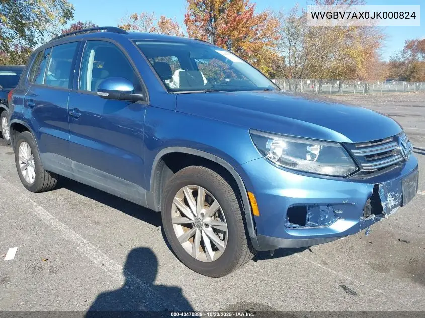 WVGBV7AX0JK000824 2018 Volkswagen Tiguan Limited 2.0T