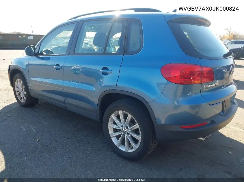 WVGBV7AX0JK000824 2018 Volkswagen Tiguan Limited 2.0T