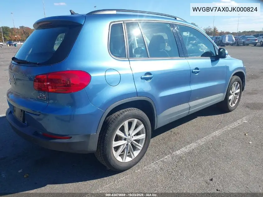 WVGBV7AX0JK000824 2018 Volkswagen Tiguan Limited 2.0T