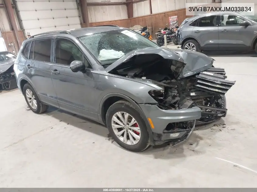 3VV1B7AXXJM033834 2018 Volkswagen Tiguan 2.0T S