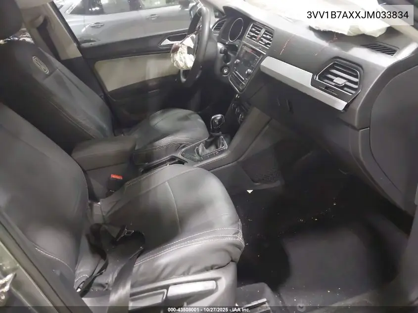 3VV1B7AXXJM033834 2018 Volkswagen Tiguan 2.0T S