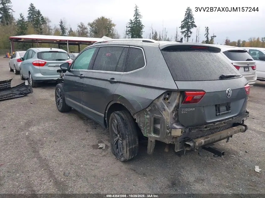 3VV2B7AX0JM157244 2018 Volkswagen Tiguan 2.0T Se/2.0T Sel