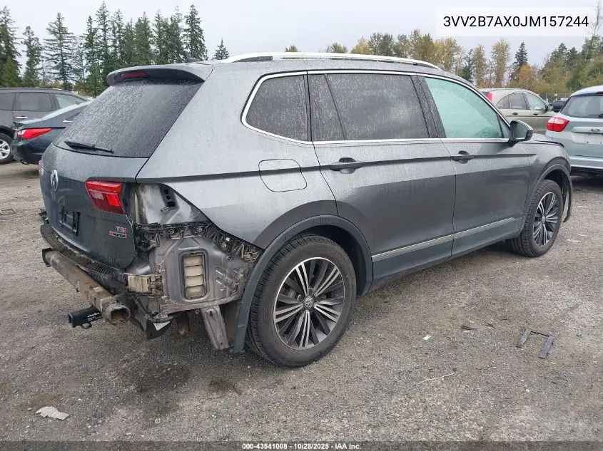 3VV2B7AX0JM157244 2018 Volkswagen Tiguan 2.0T Se/2.0T Sel