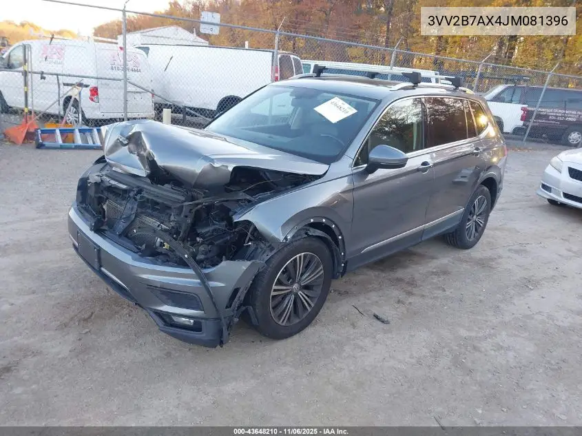 3VV2B7AX4JM081396 2018 Volkswagen Tiguan 2.0T Se/2.0T Sel
