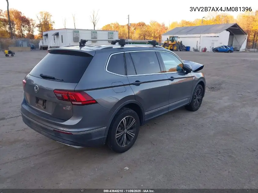 3VV2B7AX4JM081396 2018 Volkswagen Tiguan 2.0T Se/2.0T Sel