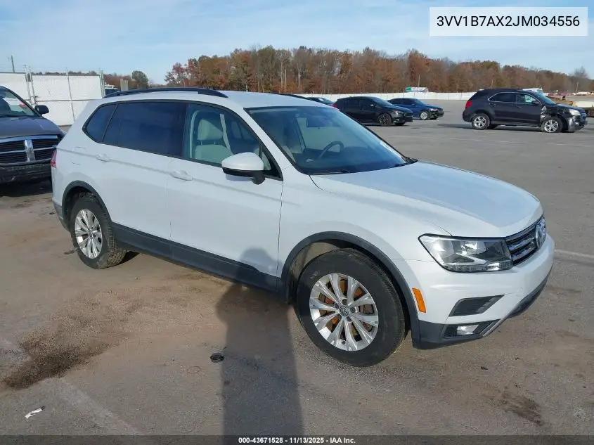 3VV1B7AX2JM034556 2018 Volkswagen Tiguan 2.0T S