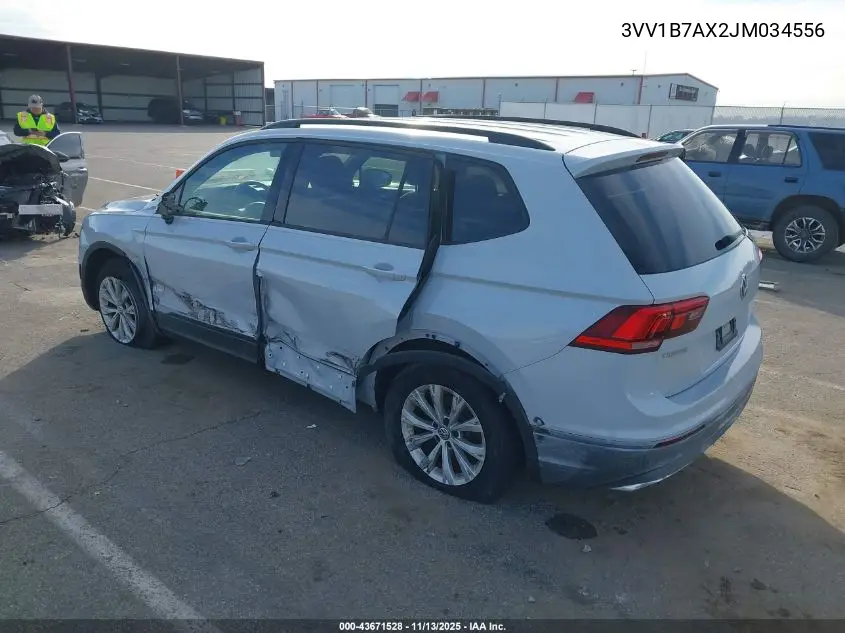 3VV1B7AX2JM034556 2018 Volkswagen Tiguan 2.0T S