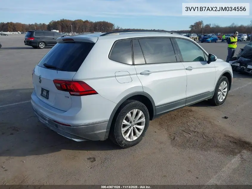 3VV1B7AX2JM034556 2018 Volkswagen Tiguan 2.0T S