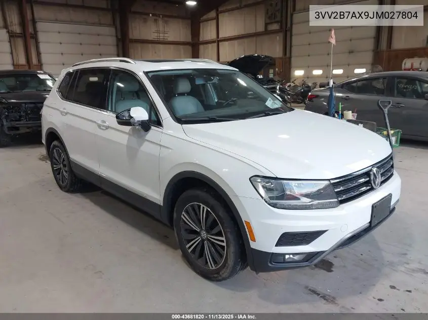 3VV2B7AX9JM027804 2018 Volkswagen Tiguan 2.0T Se/2.0T Sel