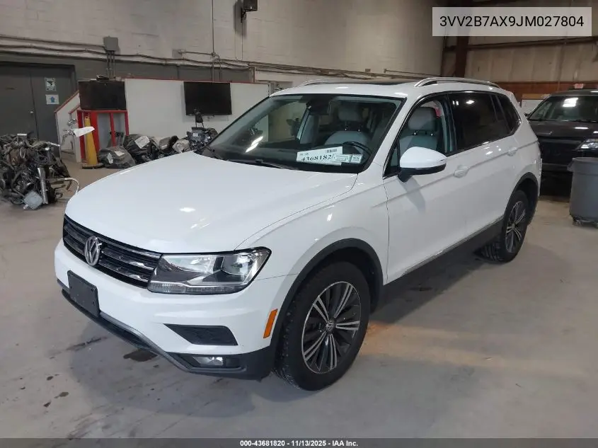 3VV2B7AX9JM027804 2018 Volkswagen Tiguan 2.0T Se/2.0T Sel