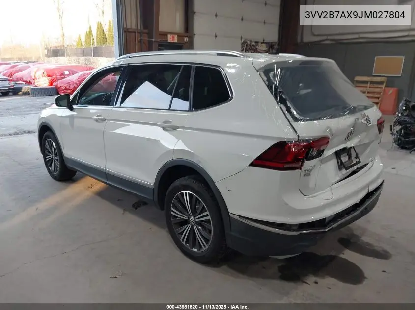 3VV2B7AX9JM027804 2018 Volkswagen Tiguan 2.0T Se/2.0T Sel