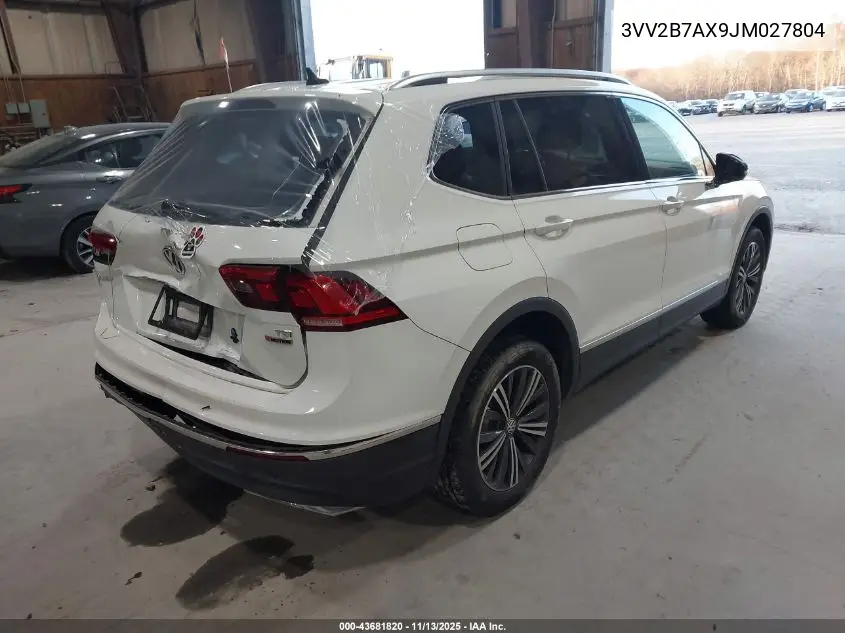 3VV2B7AX9JM027804 2018 Volkswagen Tiguan 2.0T Se/2.0T Sel