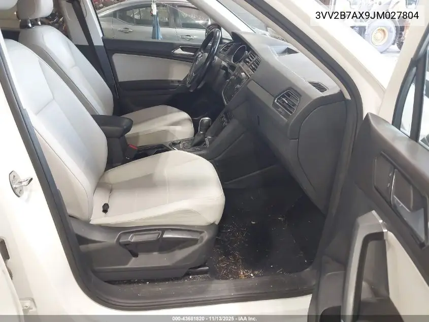 3VV2B7AX9JM027804 2018 Volkswagen Tiguan 2.0T Se/2.0T Sel