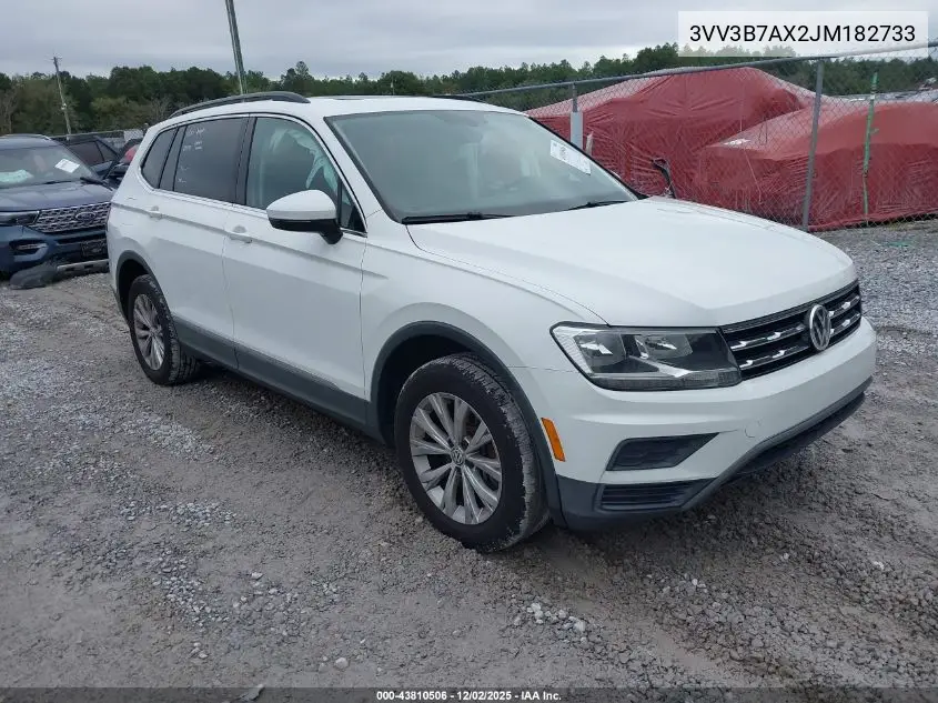3VV3B7AX2JM182733 2018 Volkswagen Tiguan 2.0T Se/2.0T Sel
