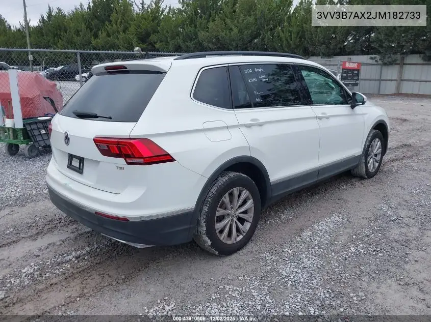 3VV3B7AX2JM182733 2018 Volkswagen Tiguan 2.0T Se/2.0T Sel
