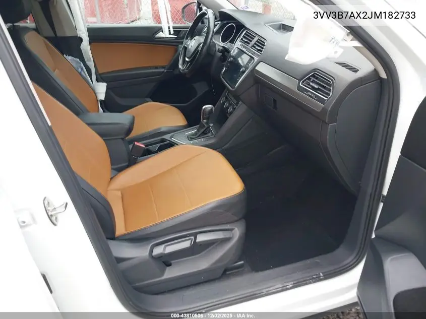 3VV3B7AX2JM182733 2018 Volkswagen Tiguan 2.0T Se/2.0T Sel