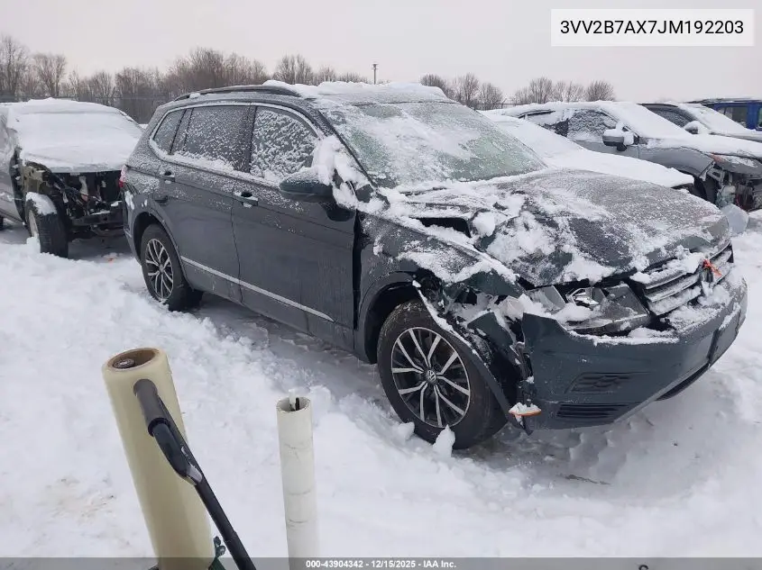 3VV2B7AX7JM192203 2018 Volkswagen Tiguan 2.0T Se/2.0T Sel